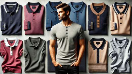 polo t-shirts for men, round neck t-shirt, henley, v neck t-shirt