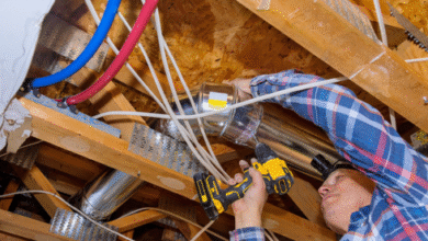 new construction heating installation