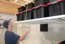 retractable garage ceiling storage