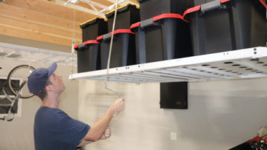 retractable garage ceiling storage